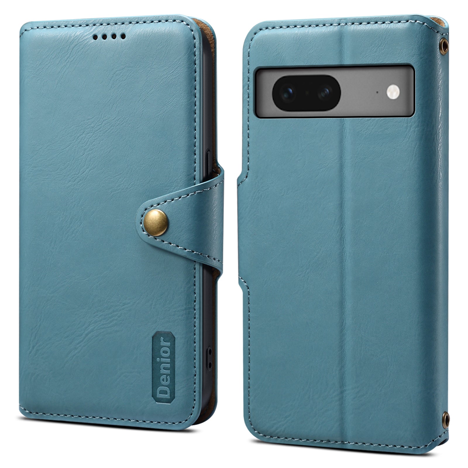DENIOR For Google Pixel 7 5G Case Cowhide Texture Shockproof Wallet Phone Cover DENIOR For Google Pixel 7 5G Case Cowhide Texture Shockproof Wallet Phone Cover